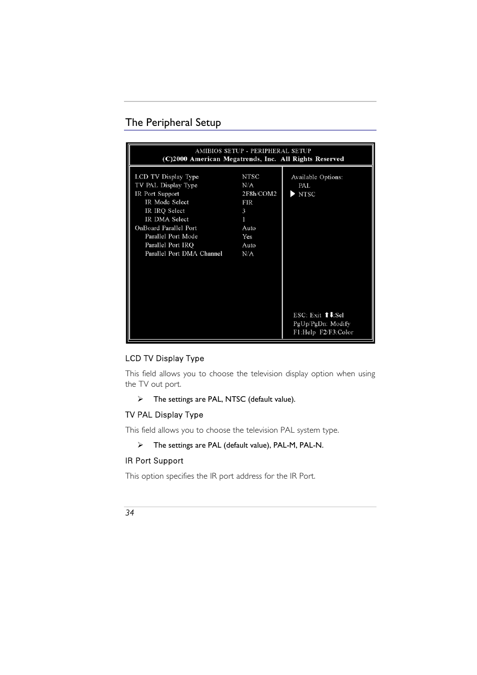 The peripheral setup | Elitegroup A929 (V2.0) User Manual | Page 46 / 75