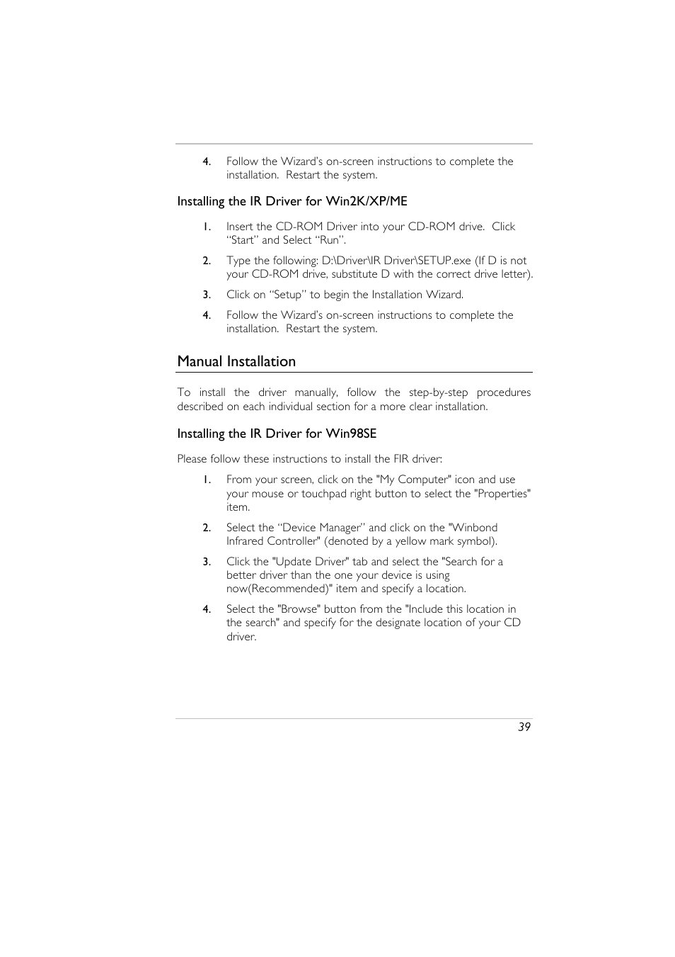 Manual installation | Elitegroup A929 (V2.0) User Manual | Page 51 / 75