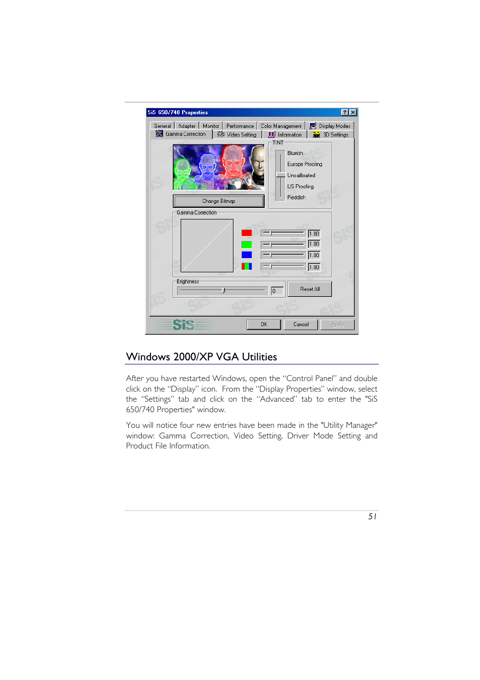 Windows 2000/xp vga utilities | Elitegroup A929 (V2.0) User Manual | Page 63 / 75