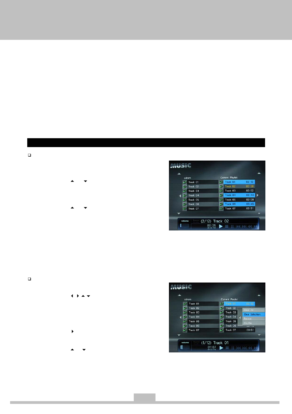 About playlists, Managing the playlist | Elitegroup 259IA3 Instanton User Manual | Page 21 / 36