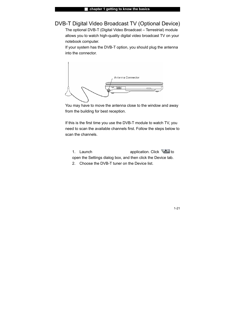 Dvb-t digital video broadcast tv (optional device) | Elitegroup X40IIx User Manual | Page 30 / 110