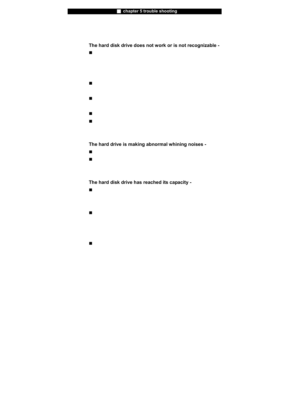 Hard disk problems | Elitegroup X40IIx User Manual | Page 86 / 110