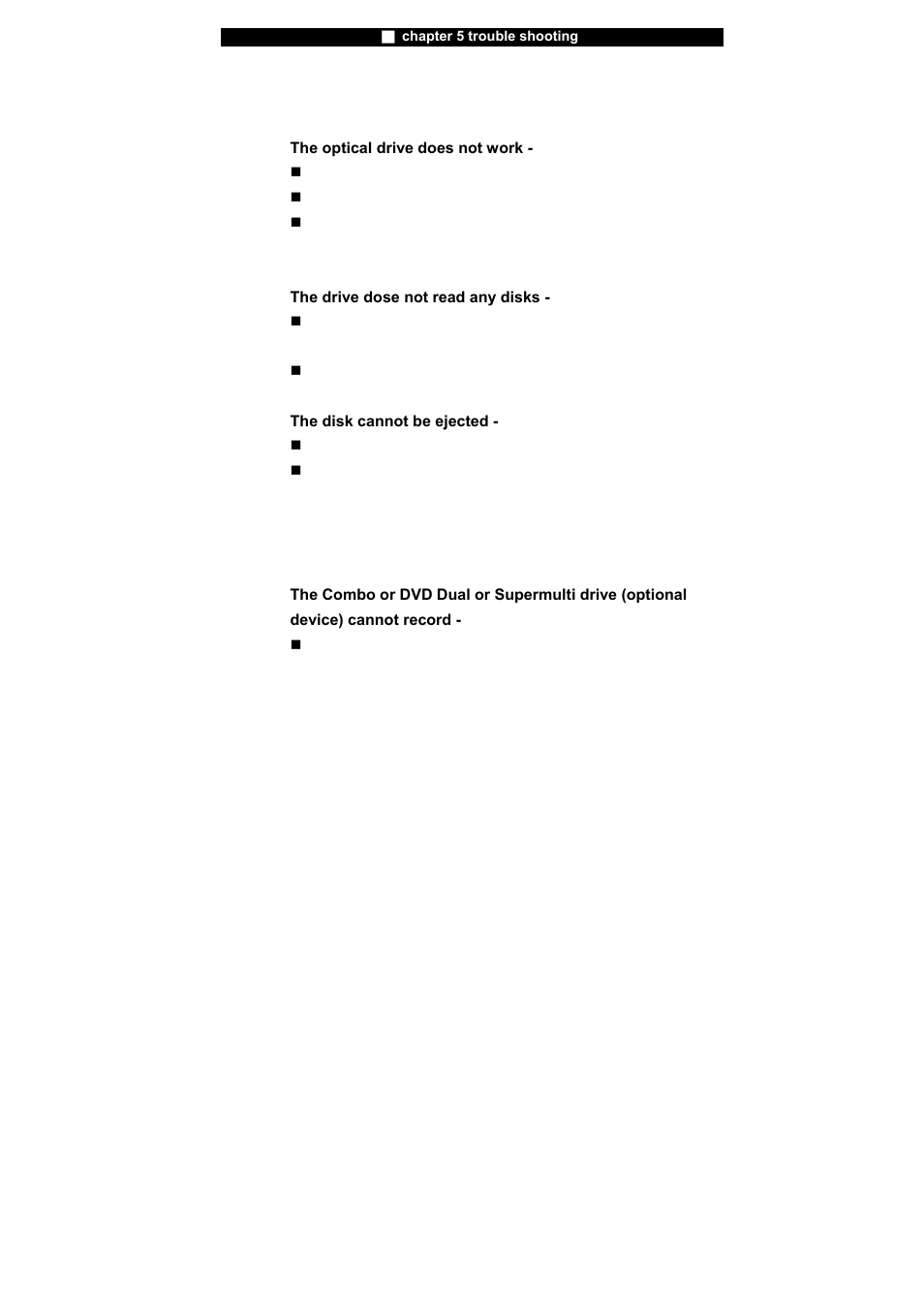 Optical drive problems | Elitegroup X40IIx User Manual | Page 88 / 110