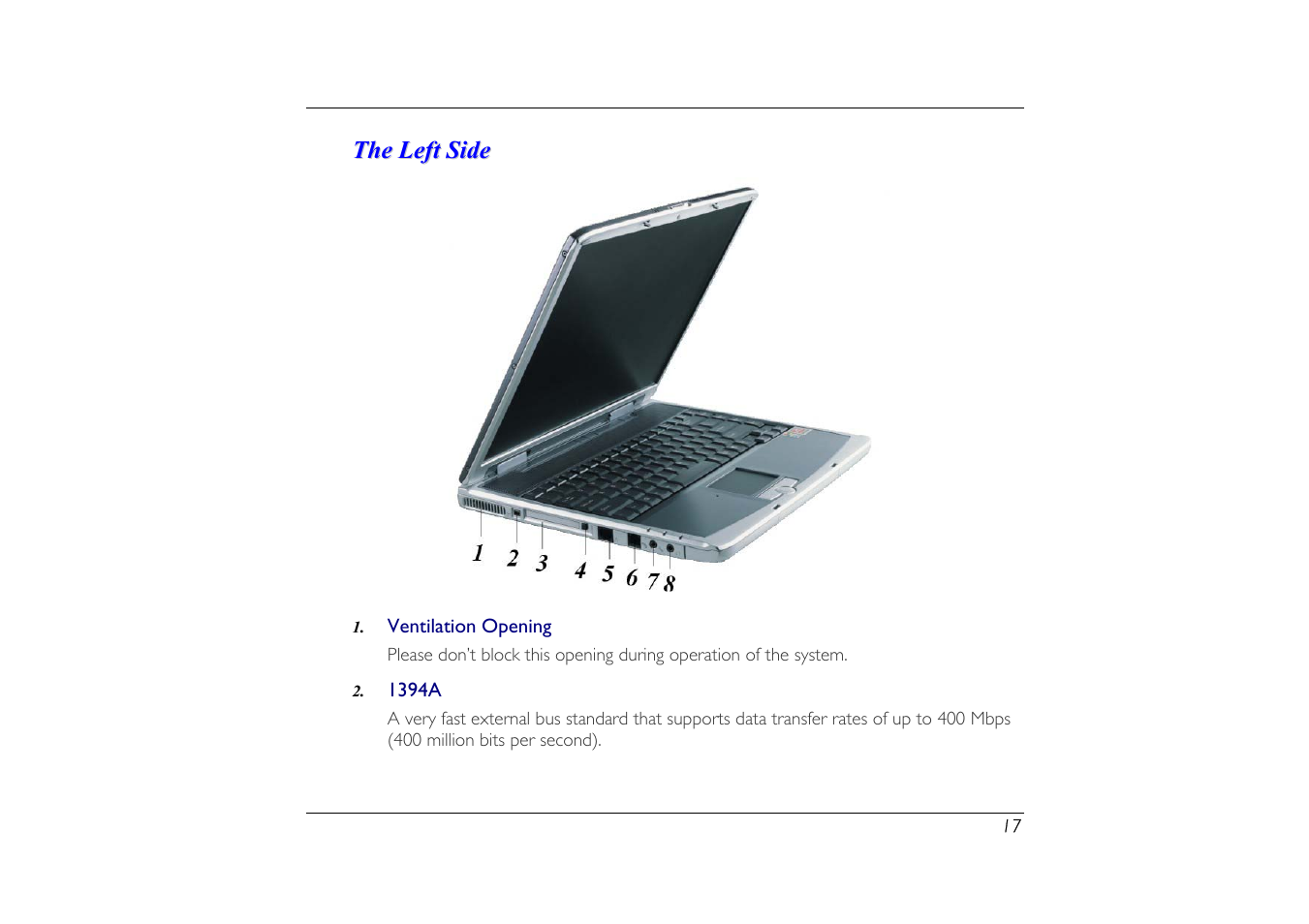 The left side | Elitegroup G556/556E User Manual | Page 25 / 95