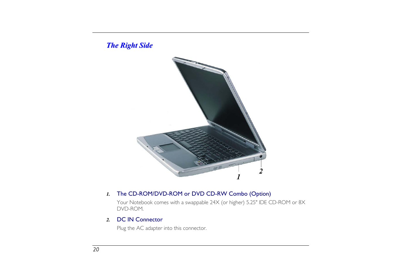 The right side | Elitegroup G556/556E User Manual | Page 28 / 95