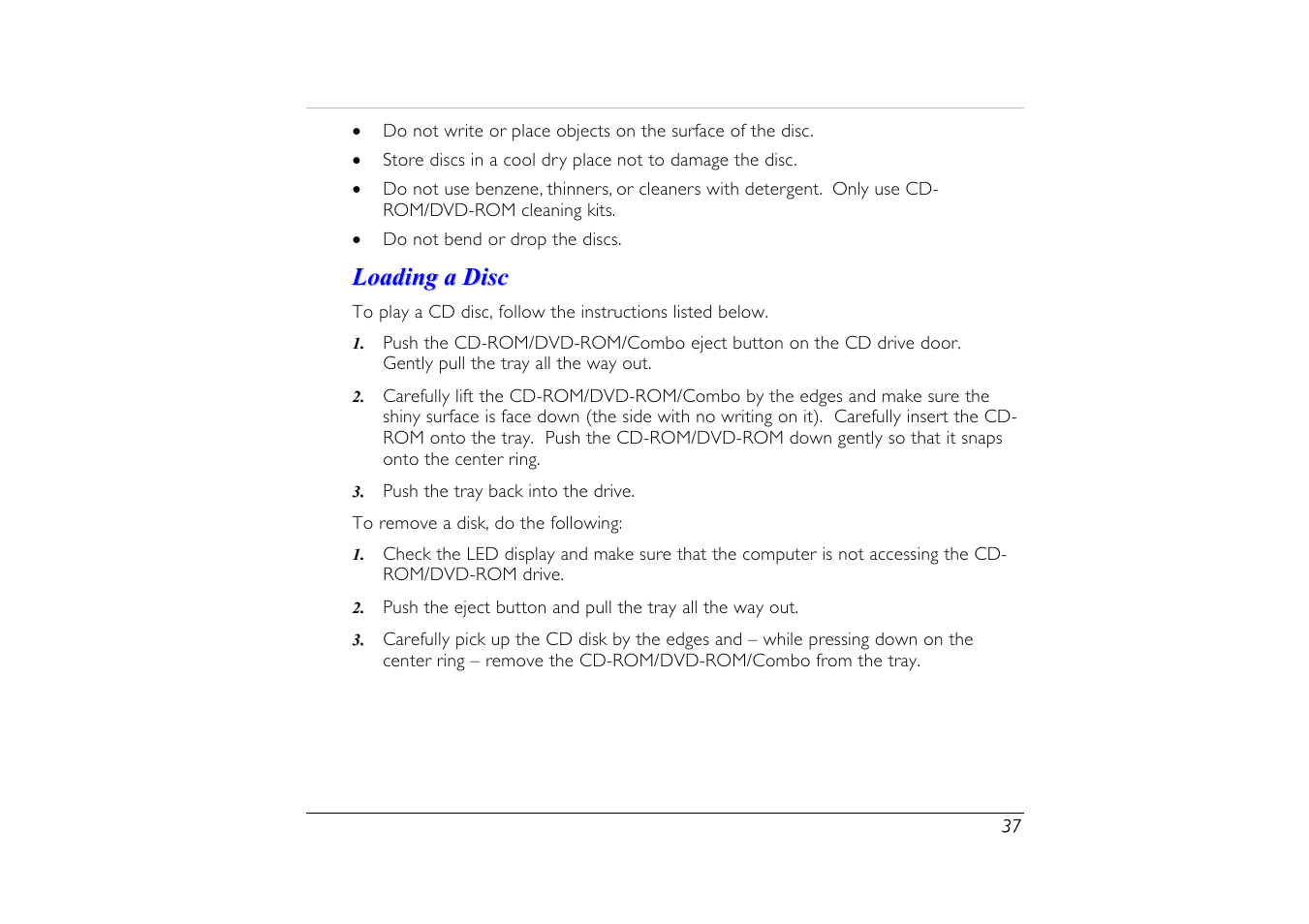 Loading a disc | Elitegroup G556/556E User Manual | Page 45 / 95