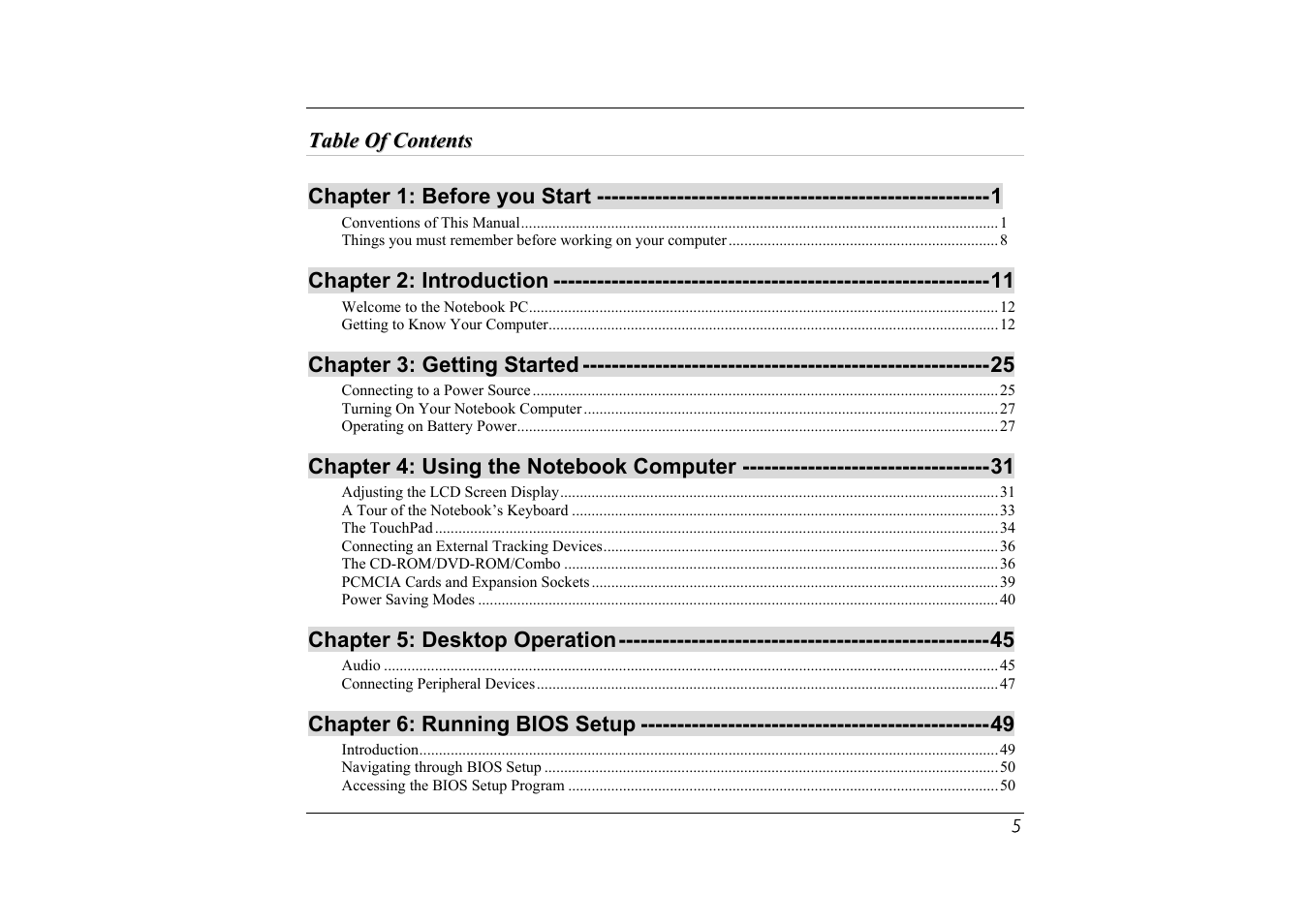 Elitegroup G556/556E User Manual | Page 7 / 95