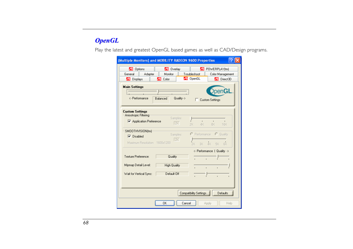 Opengl | Elitegroup G556/556E User Manual | Page 76 / 95