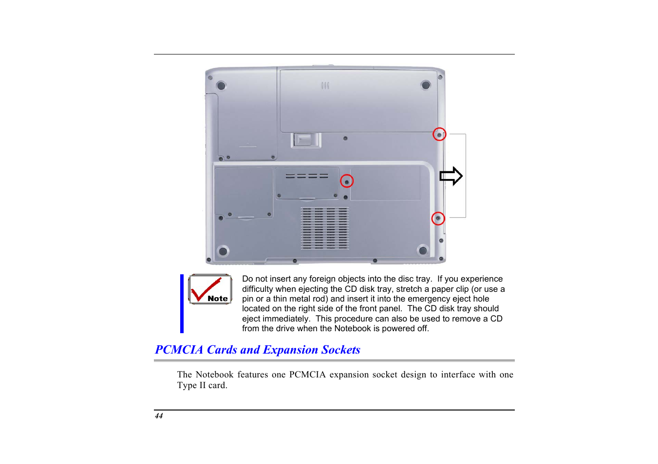 Pcmcia cards and expansion sockets | Elitegroup G553 User Manual | Page 46 / 104