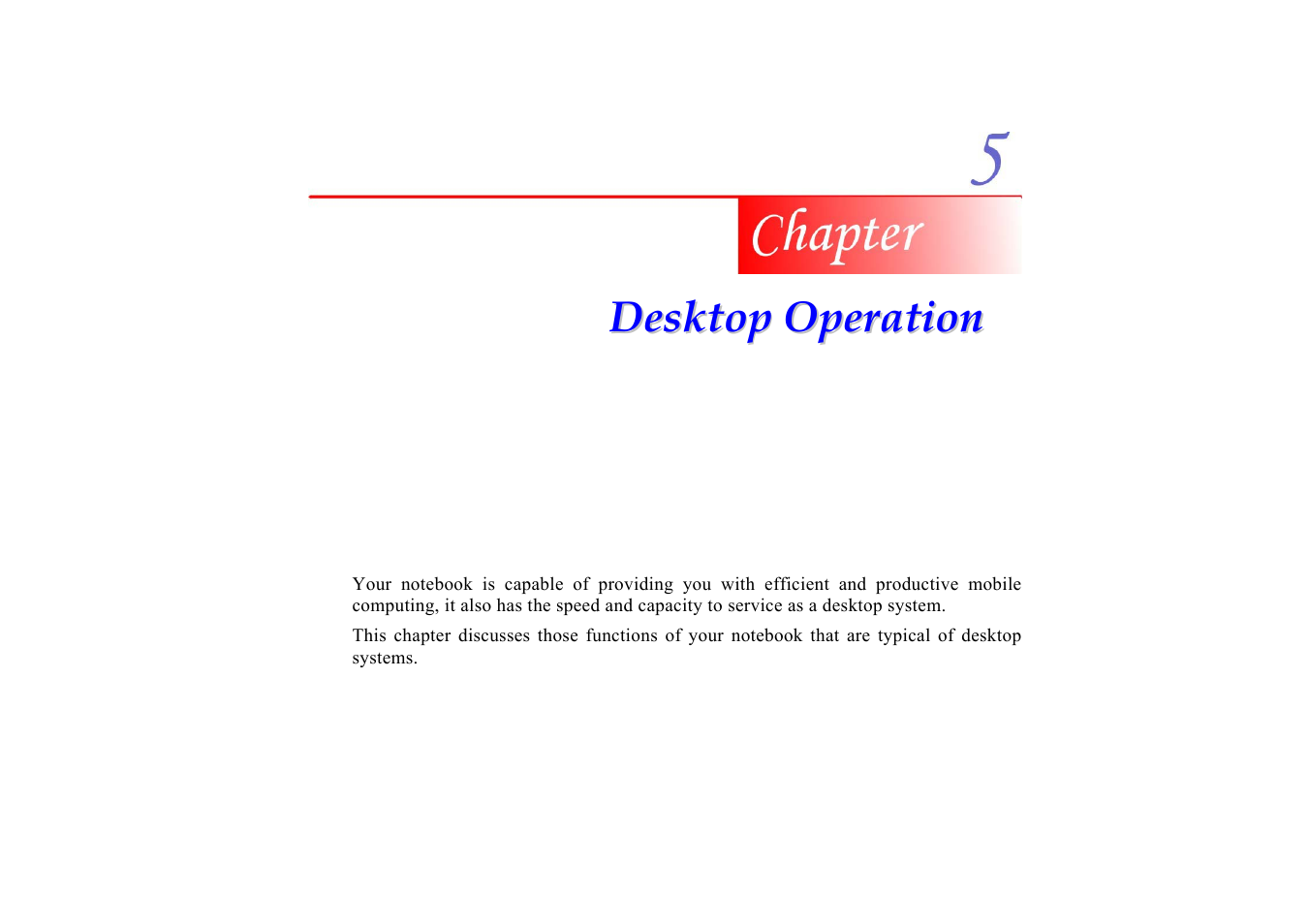 Chapter 5: desktop operation | Elitegroup G553 User Manual | Page 53 / 104
