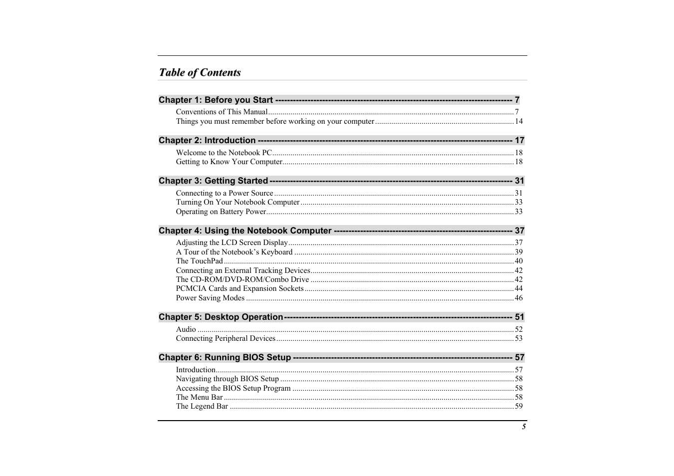 Elitegroup G553 User Manual | Page 7 / 104