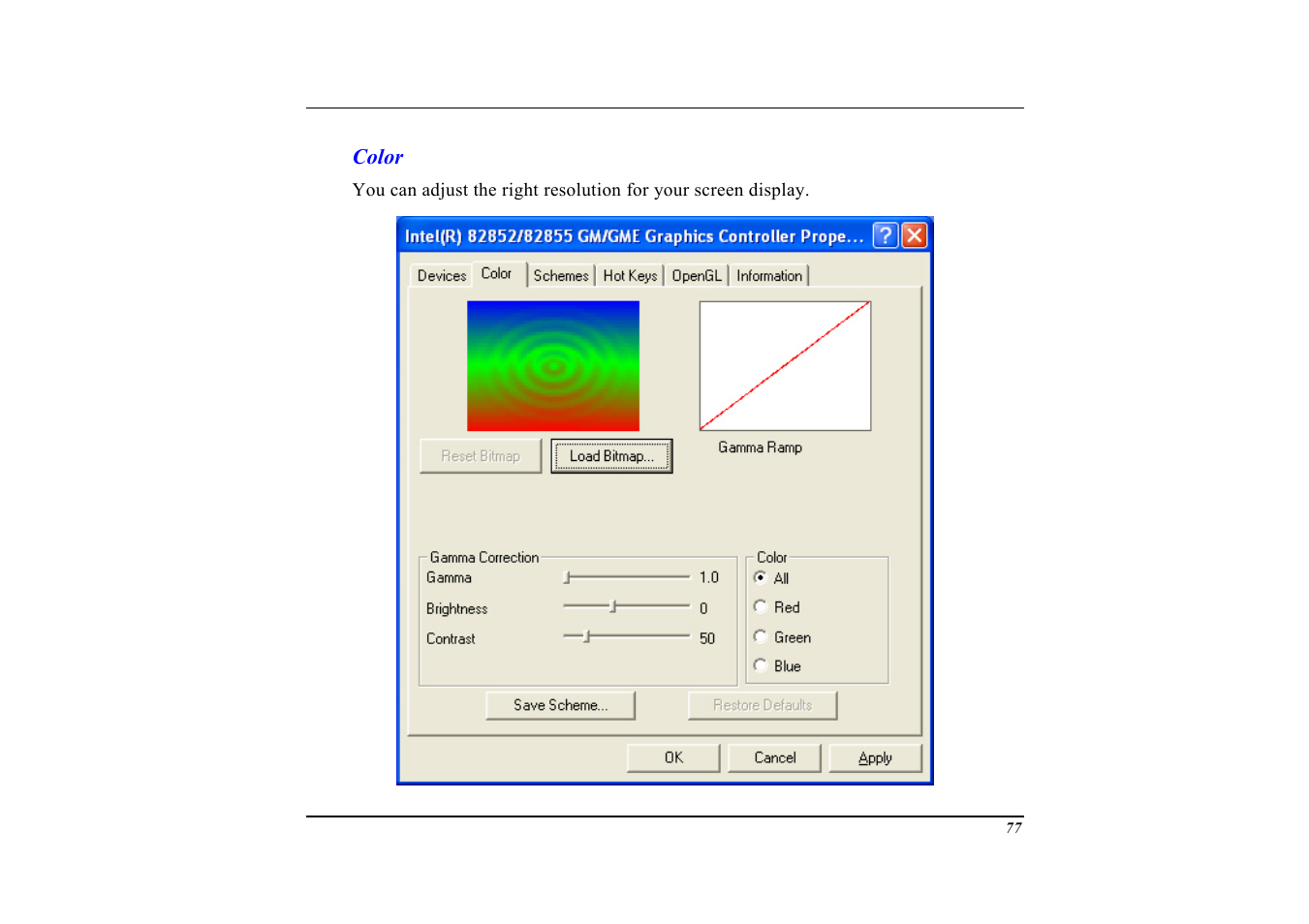 Color | Elitegroup G553 User Manual | Page 79 / 104