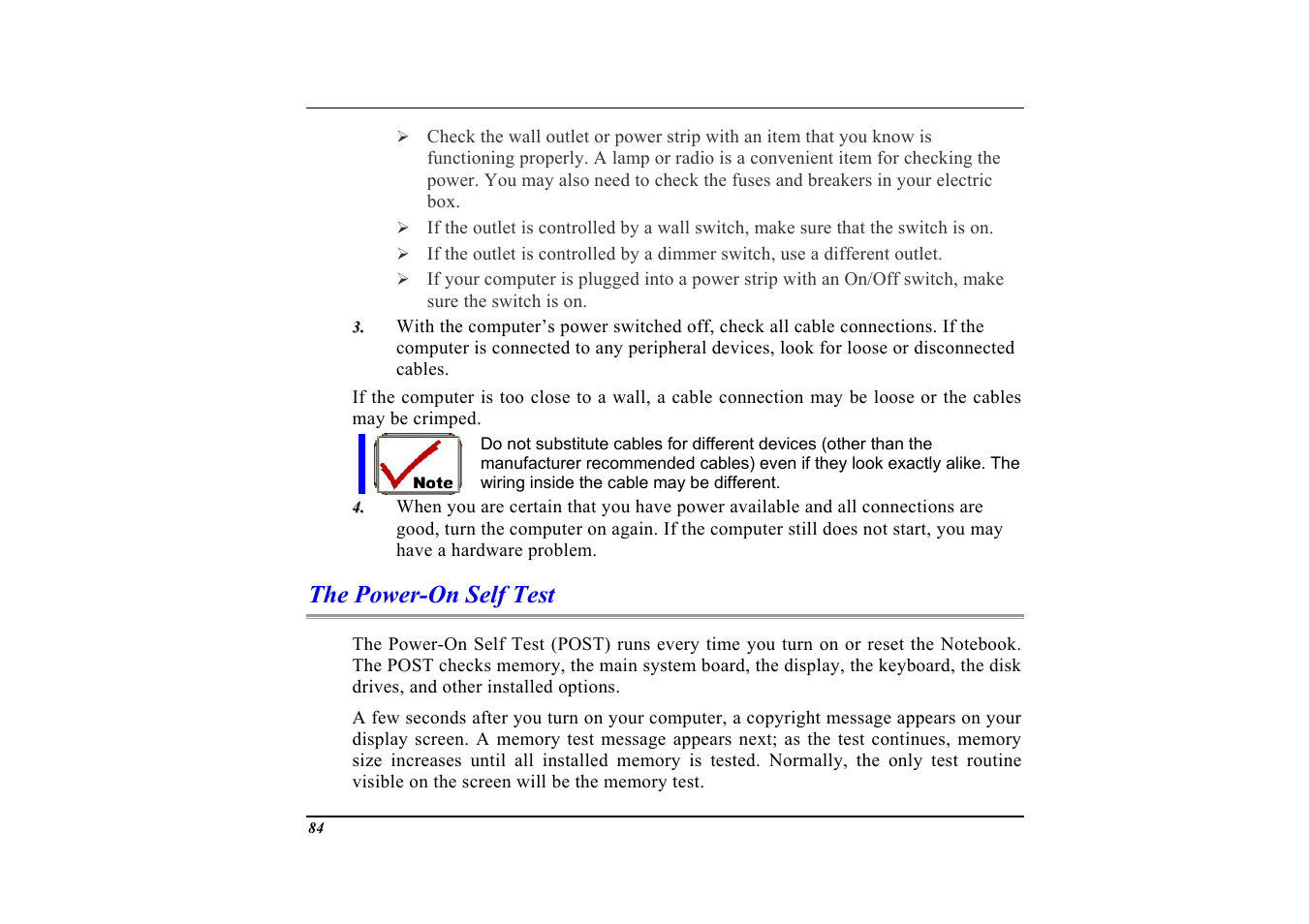 The power-on self test | Elitegroup G553 User Manual | Page 86 / 104