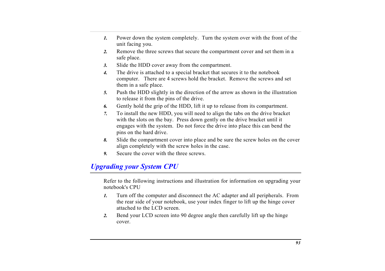 Upgrading your system cpu | Elitegroup G553 User Manual | Page 95 / 104