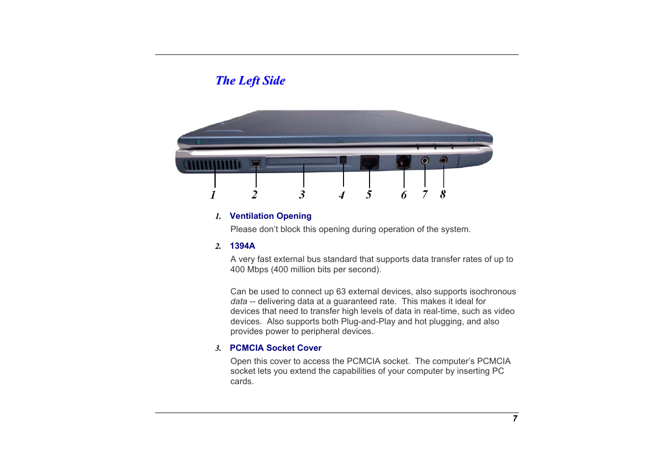 The left side | Elitegroup G551 User Manual | Page 21 / 105
