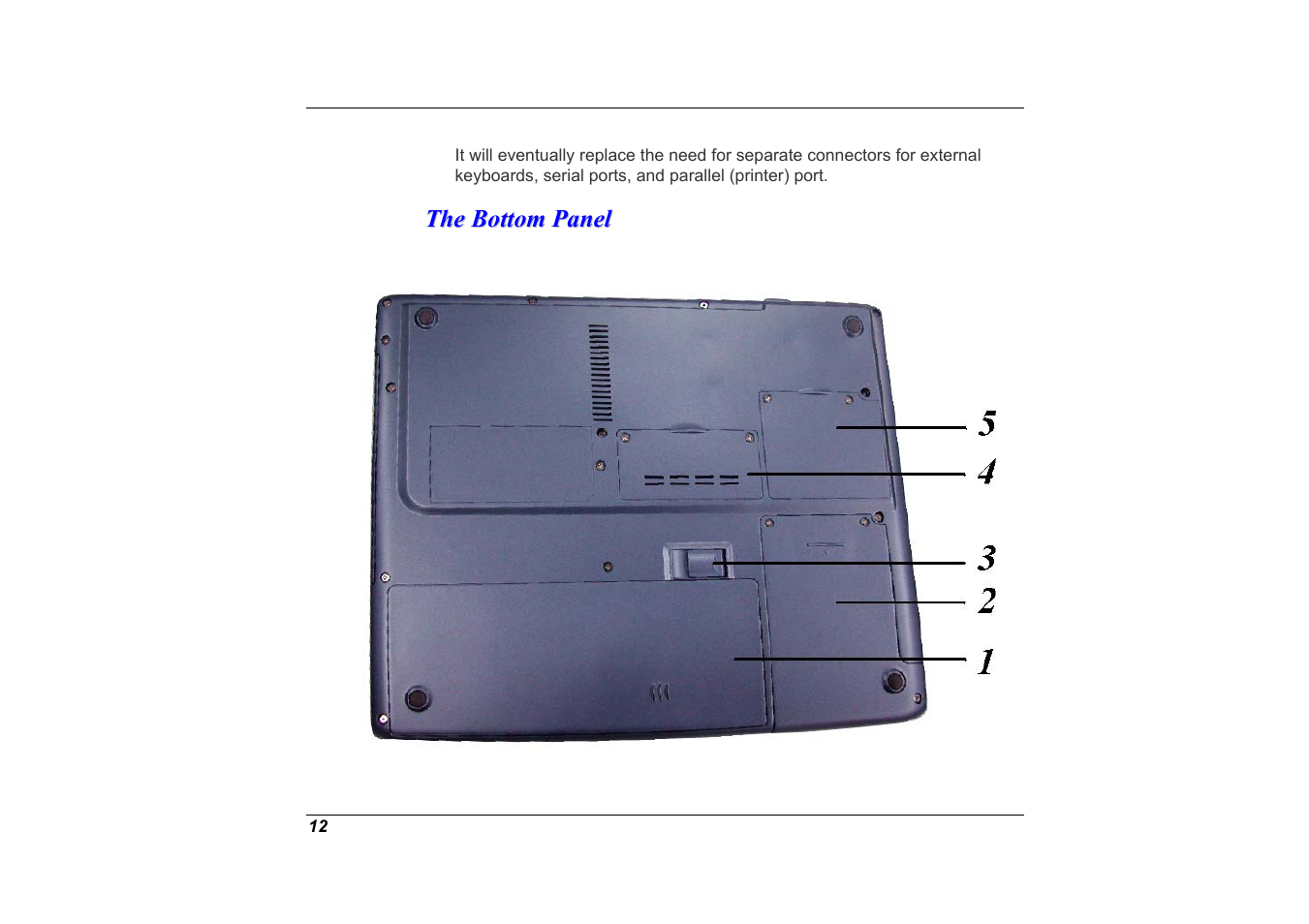 The bottom panel | Elitegroup G551 User Manual | Page 26 / 105