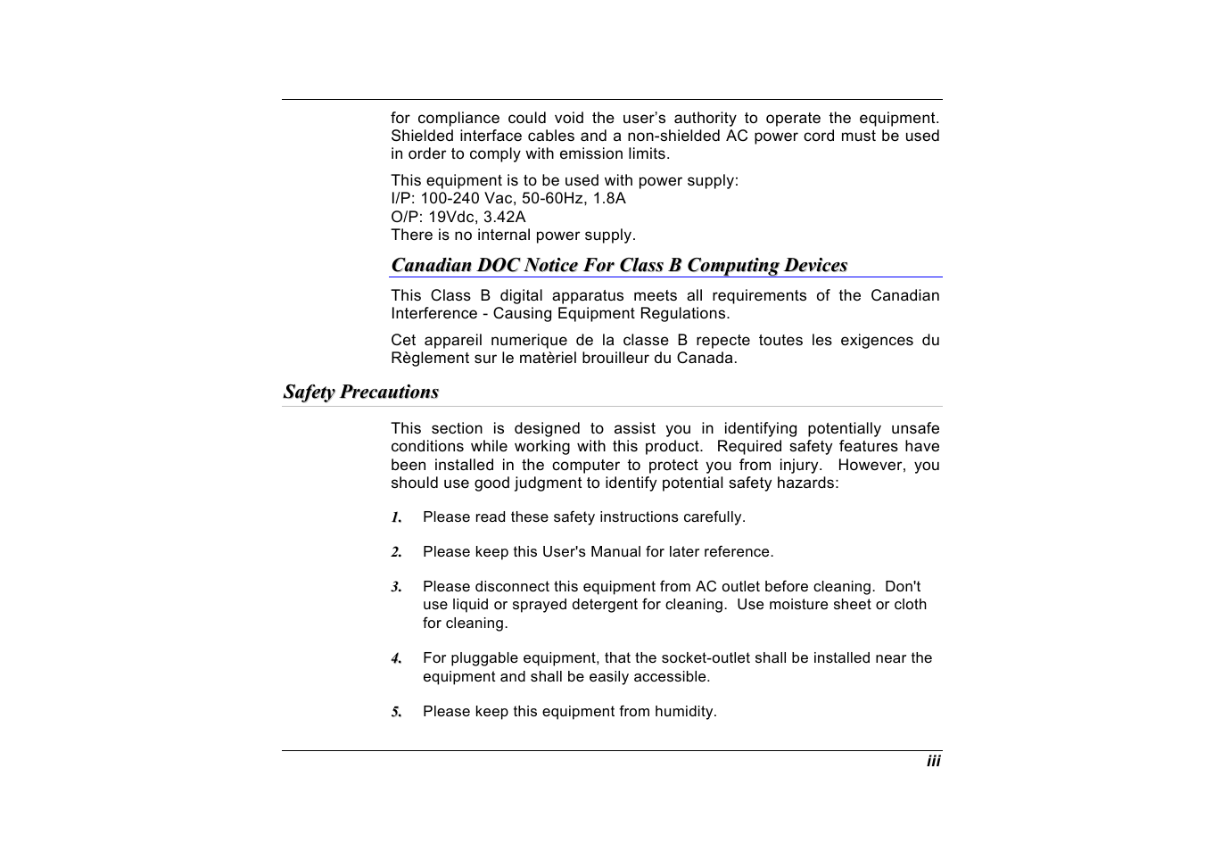 Elitegroup G551 User Manual | Page 5 / 105