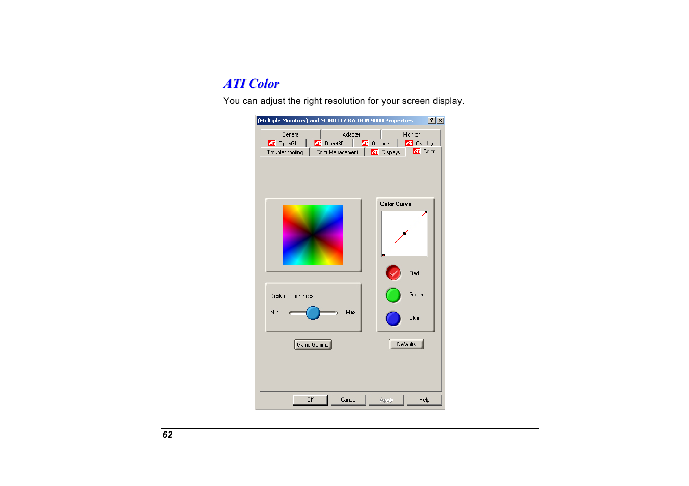 Ati color | Elitegroup G551 User Manual | Page 76 / 105