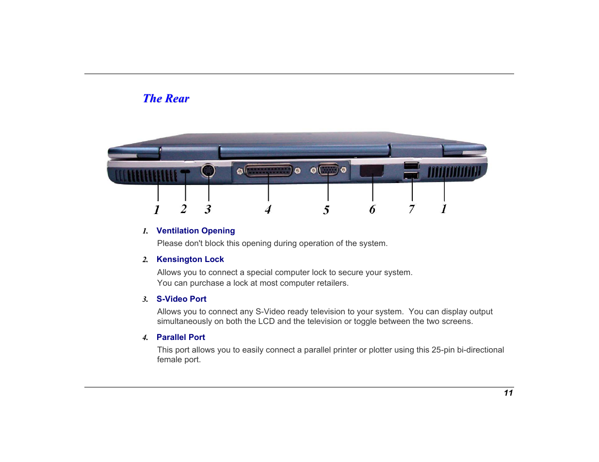 The rear | Elitegroup G550 (V1.0) User Manual | Page 23 / 106
