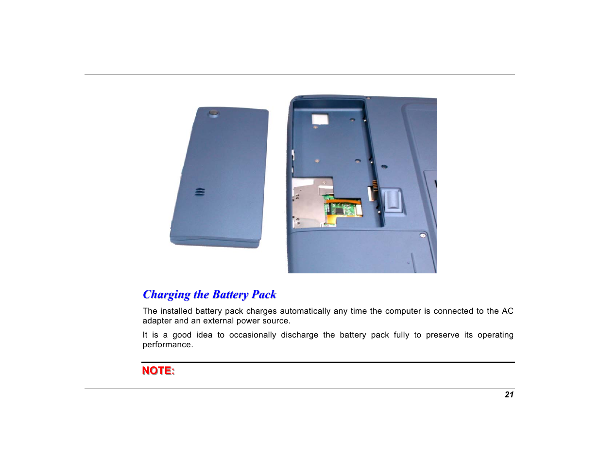 Charging the battery pack | Elitegroup G550 (V1.0) User Manual | Page 33 / 106