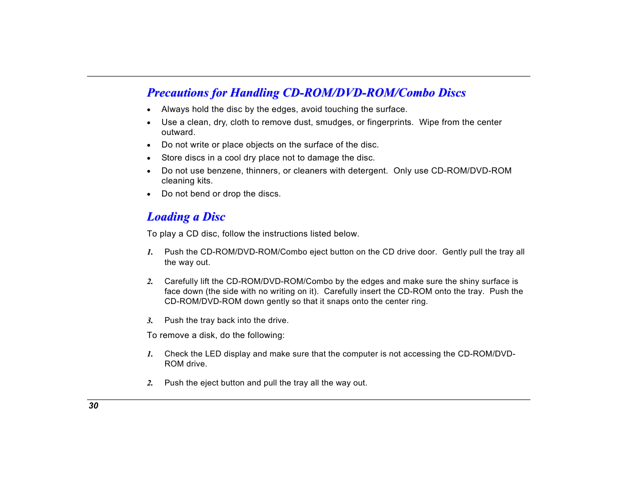 Loading a disc | Elitegroup G550 (V1.0) User Manual | Page 42 / 106