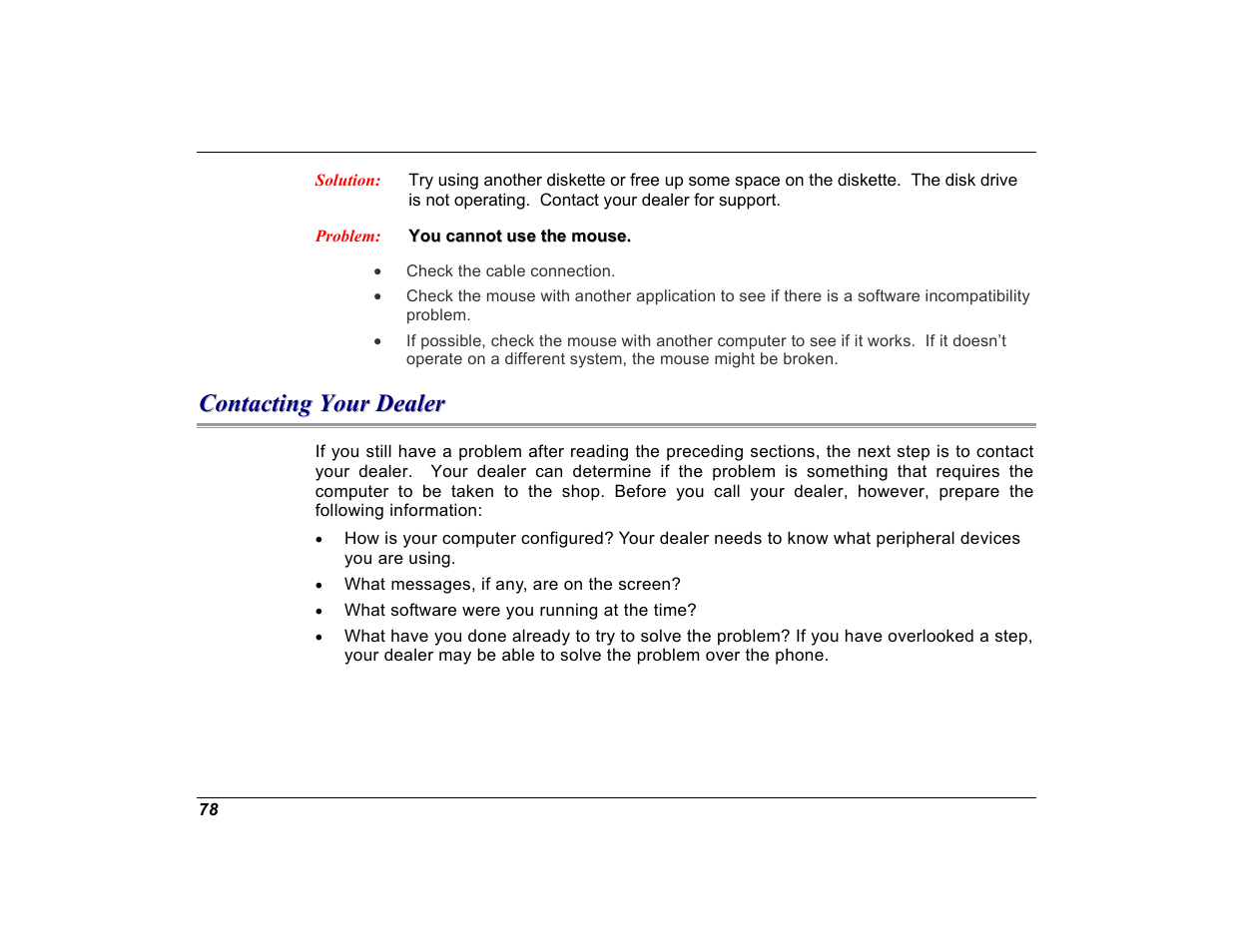 Contacting your dealer | Elitegroup G550 (V1.0) User Manual | Page 90 / 106