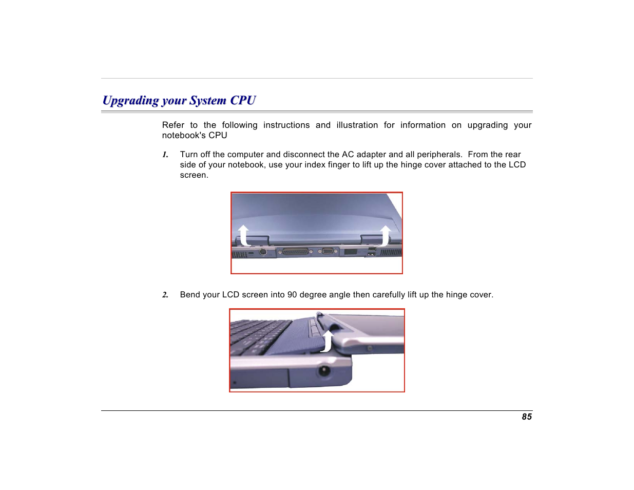 Upgrading your system cpu | Elitegroup G550 (V1.0) User Manual | Page 97 / 106