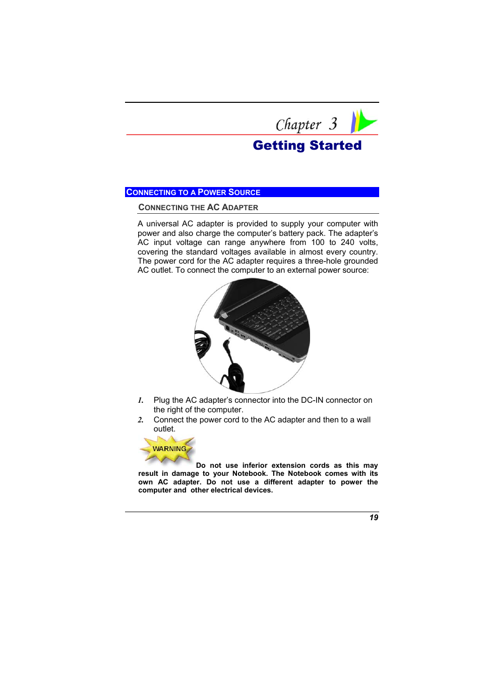 Getting started | Elitegroup G400 User Manual | Page 27 / 85