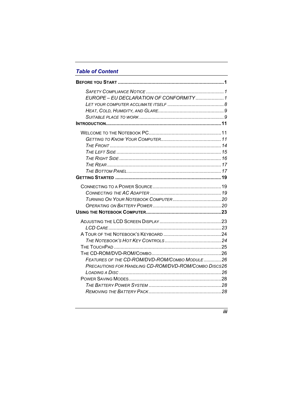 Elitegroup G400 User Manual | Page 5 / 85