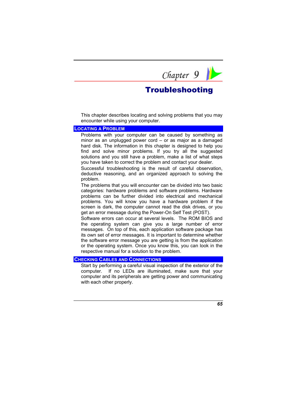 Troubleshooting | Elitegroup G400 User Manual | Page 73 / 85