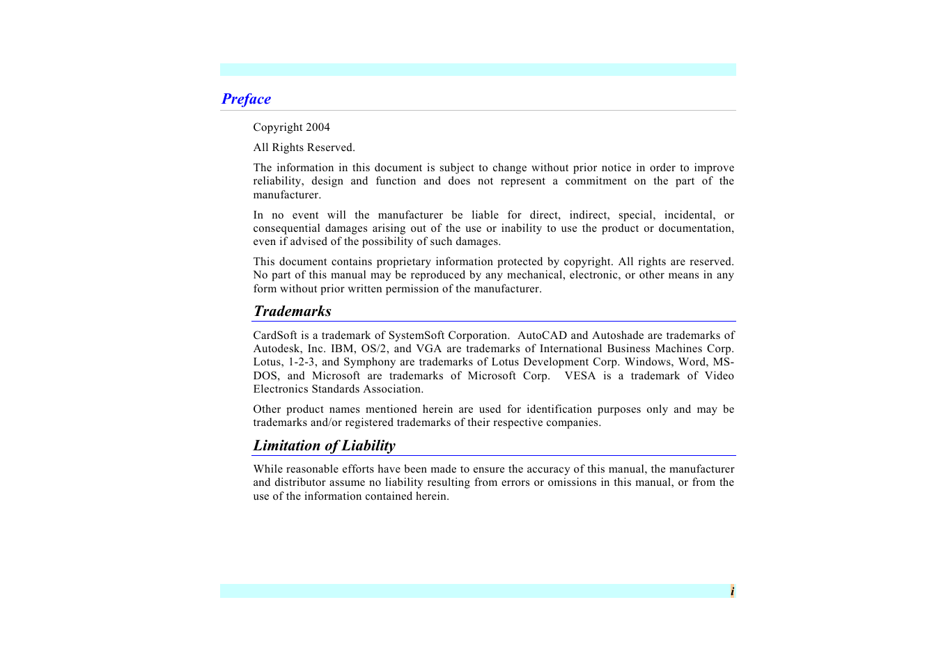 Elitegroup G220 User Manual User Manual | Page 3 / 107