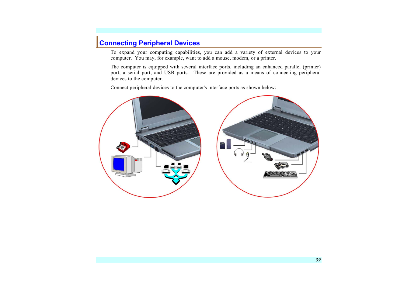 Connecting peripheral devices | Elitegroup G220 User Manual User Manual | Page 47 / 107