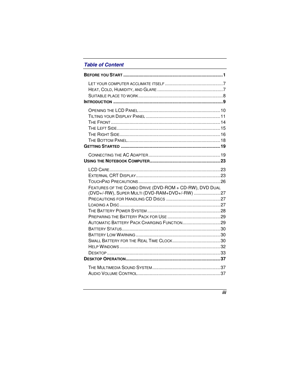 Elitegroup G200 User Manual | Page 5 / 85