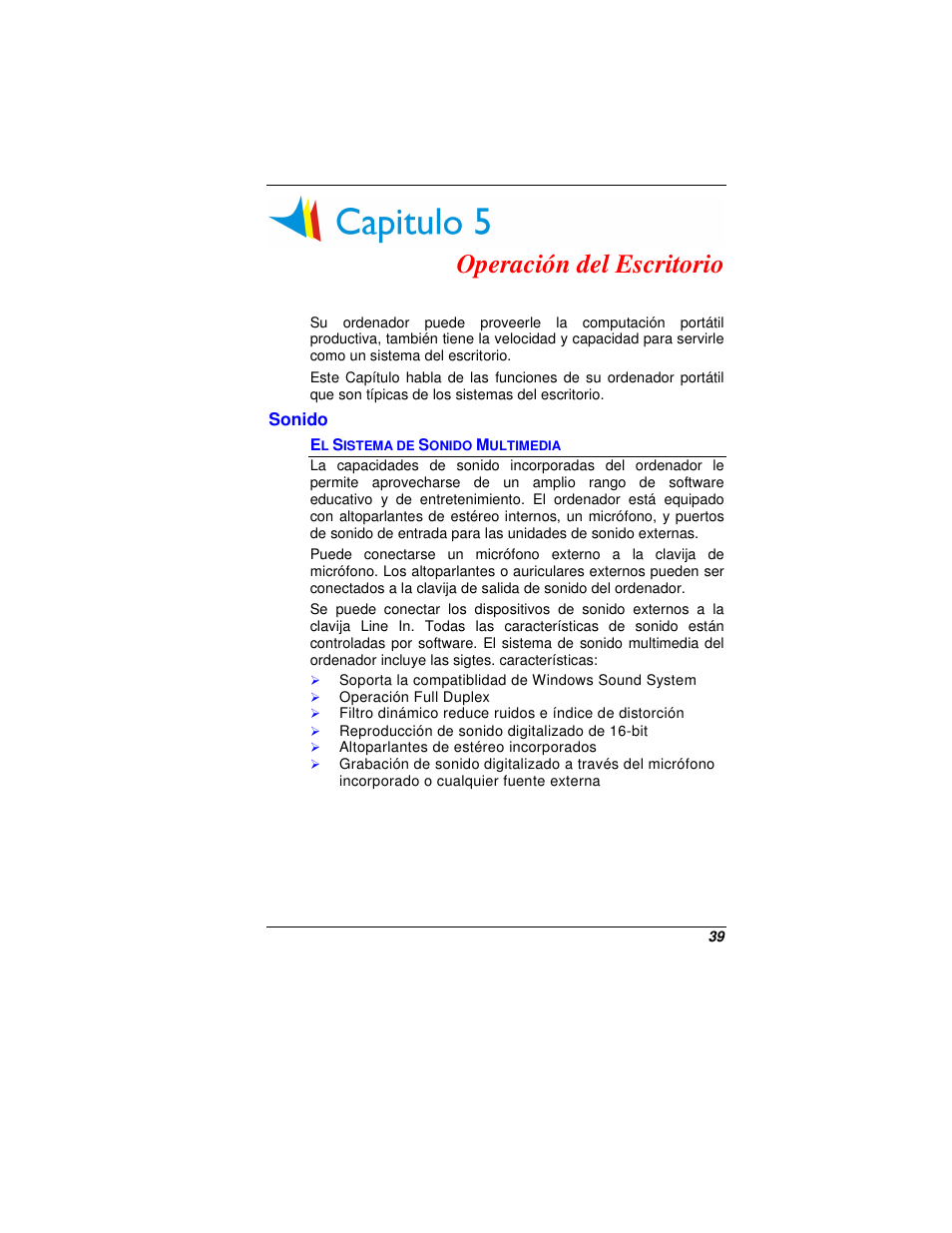 Operación del escritorio | Elitegroup G200 User Manual | Page 49 / 91