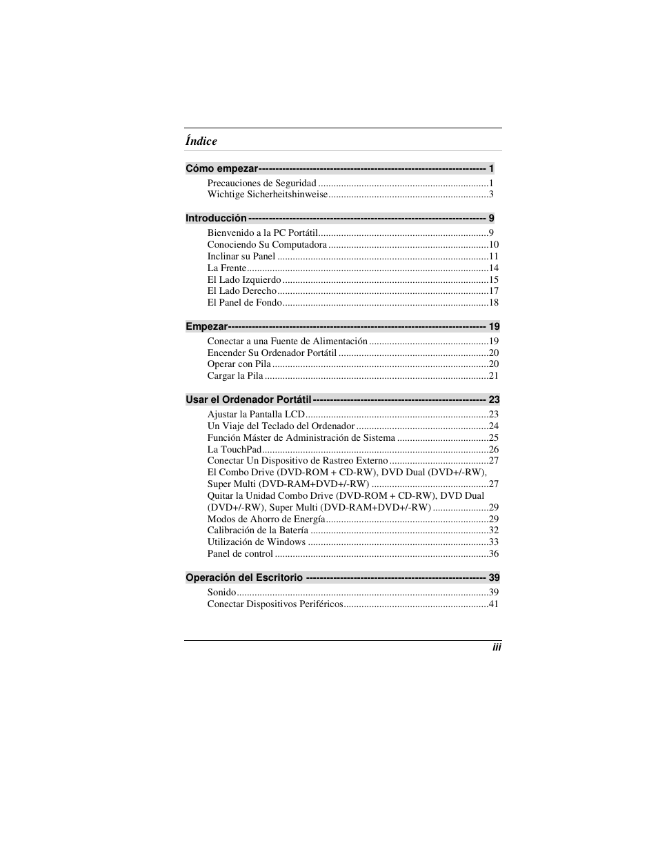 Elitegroup G200 User Manual | Page 5 / 91