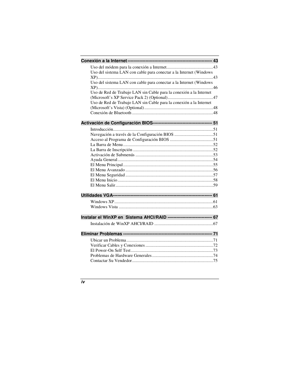 Elitegroup G200 User Manual | Page 6 / 91