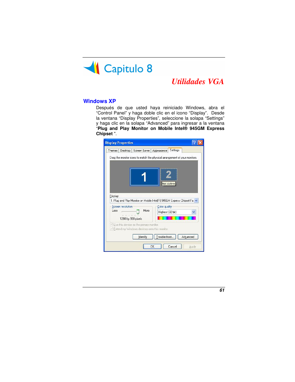 Utilidades vga | Elitegroup G200 User Manual | Page 71 / 91