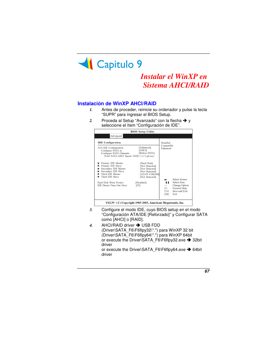 Instalar el winxp en sistema ahci/raid | Elitegroup G200 User Manual | Page 77 / 91