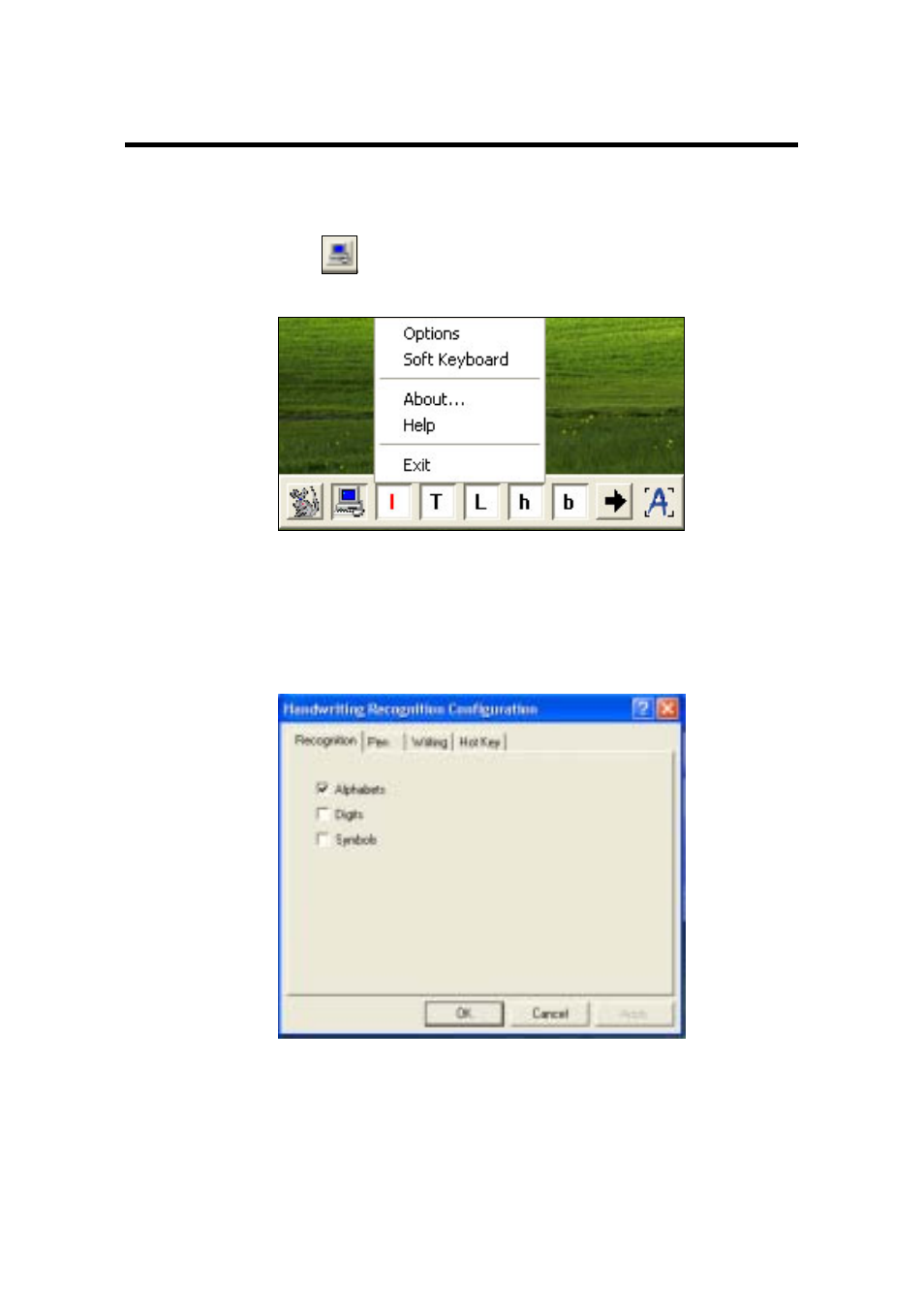 Main menu - options | Elitegroup EZ-Tablet EZ30 User Manual | Page 17 / 24