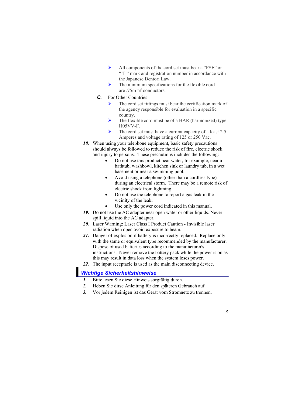 Wichtige sicherheitshinweise | Elitegroup 600 User Manual | Page 11 / 89