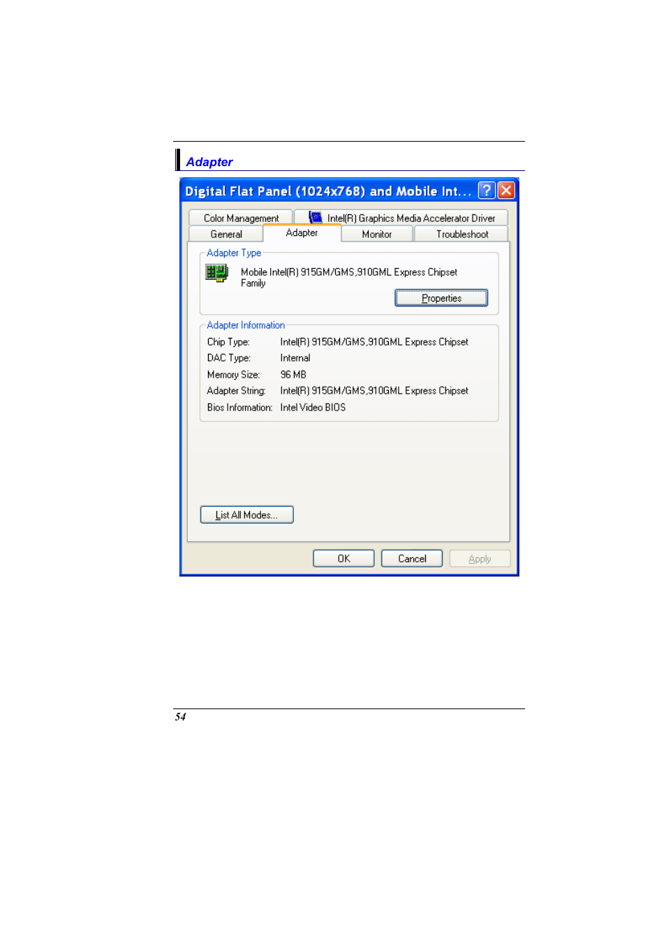 Adapter | Elitegroup 600 User Manual | Page 62 / 89