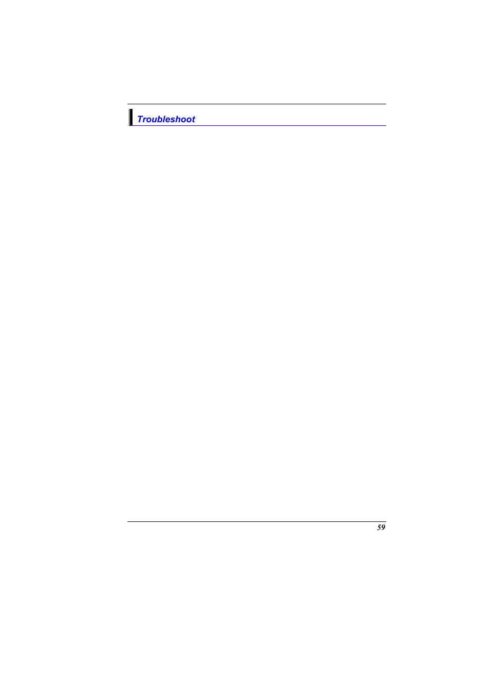 Troubleshoot | Elitegroup 600 User Manual | Page 67 / 89