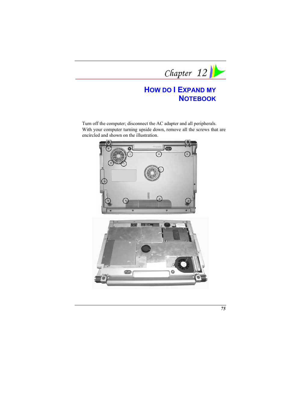 Chapter 12: how do i expand my notebook | Elitegroup 600 User Manual | Page 83 / 89