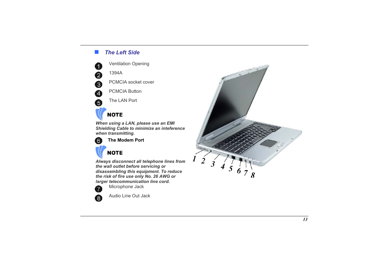 The left side | Elitegroup 558 User Manual | Page 21 / 83