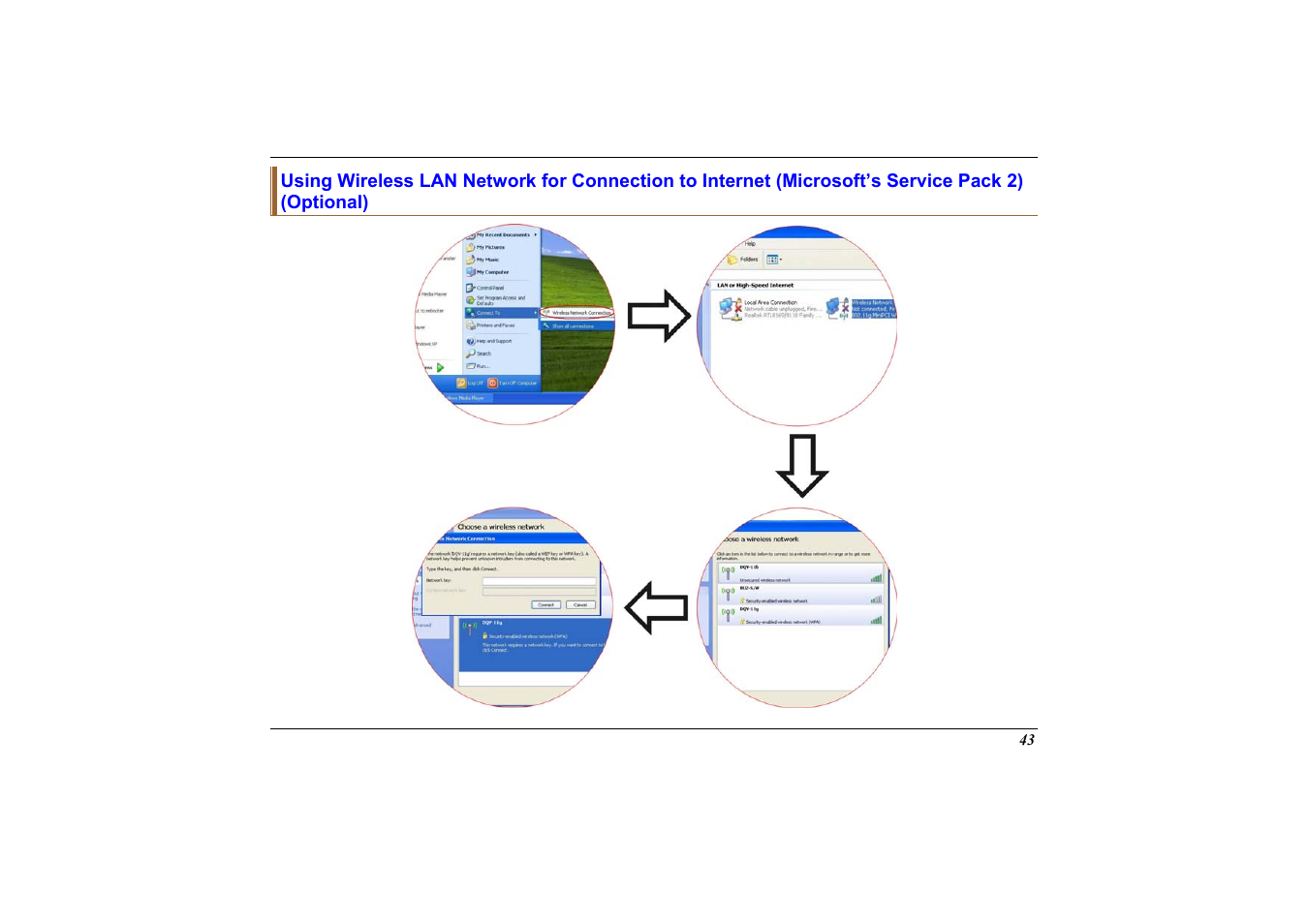 Using wireless lan network for connection to inte | Elitegroup 558 User Manual | Page 51 / 83