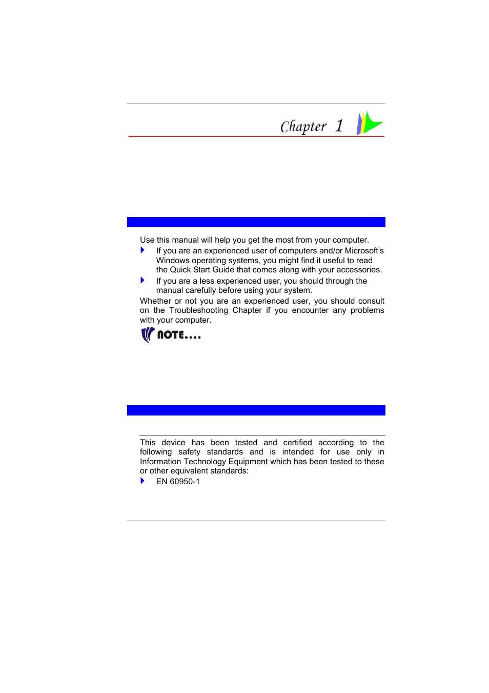 Before you start | Elitegroup H70 User Manual | Page 13 / 91