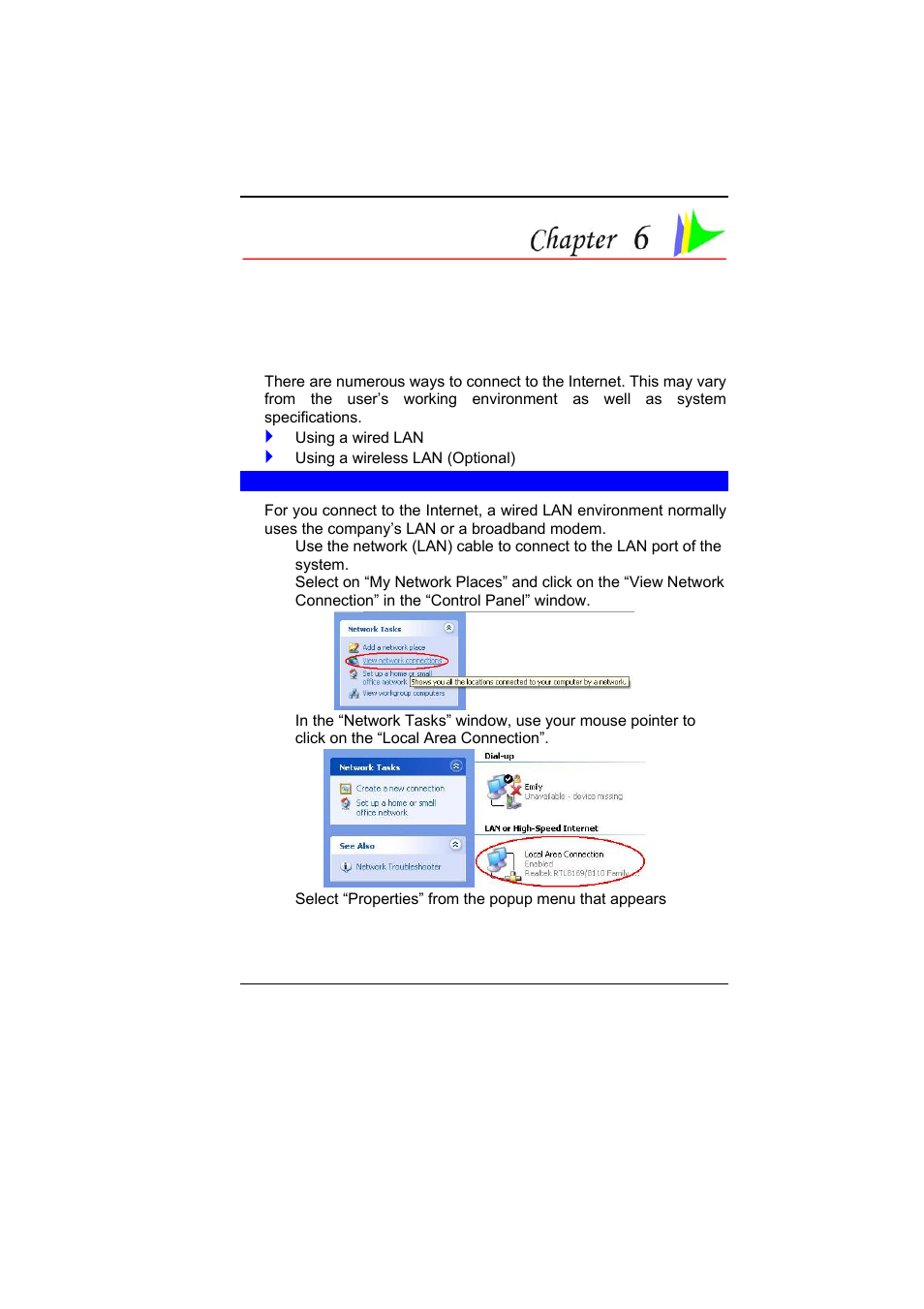 Internet connection (optional) | Elitegroup H70 User Manual | Page 53 / 91