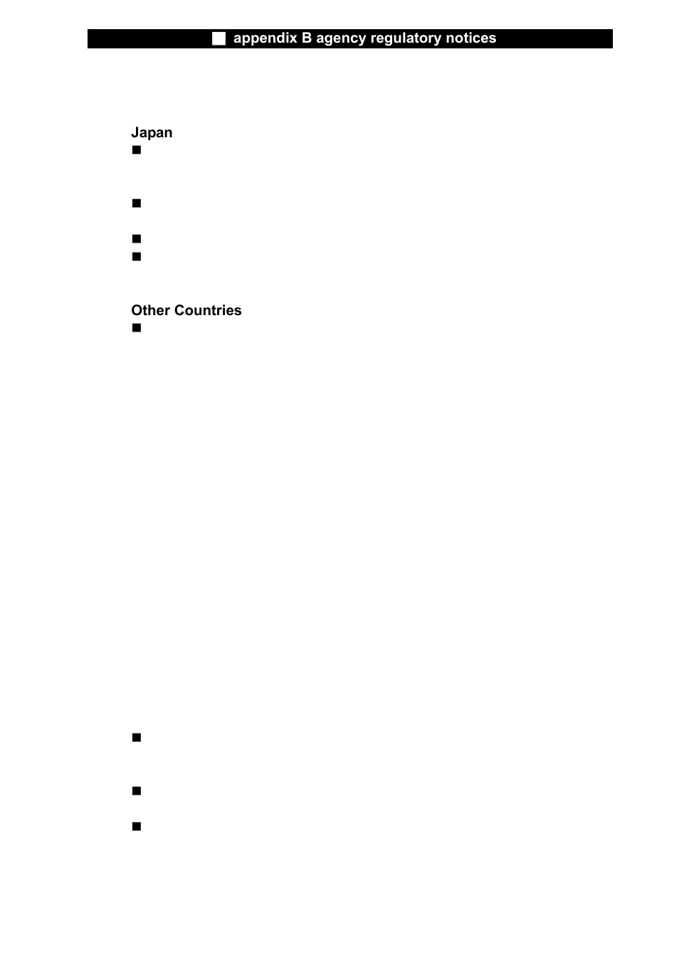 Japan, Other countries | Elitegroup X20II User Manual | Page 103 / 106