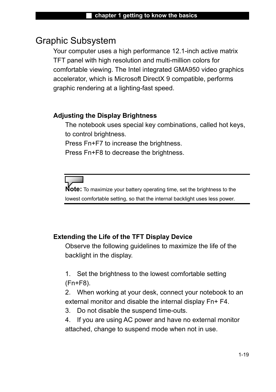 Graphic subsystem | Elitegroup X20II User Manual | Page 28 / 106