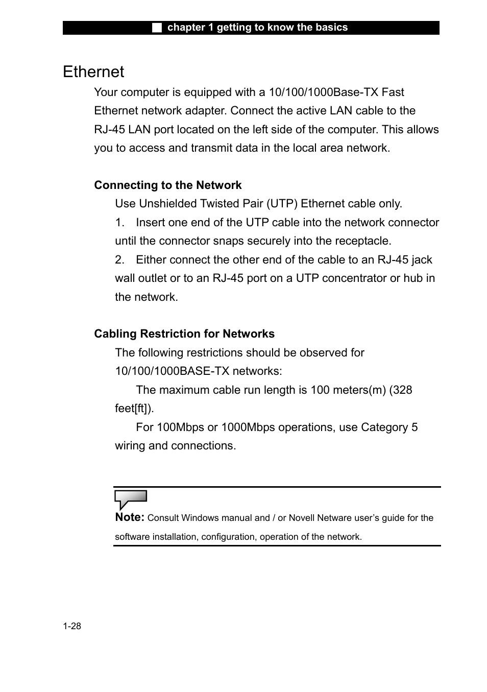 Ethernet | Elitegroup X20II User Manual | Page 37 / 106
